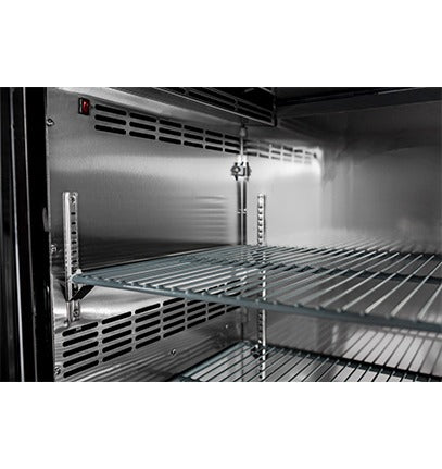 Saba SBB-24-60G Glass Door Back Bar Cooler – 60" Refrigerated Display Unit with LED Lighting