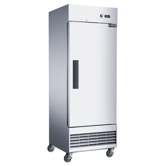 Dukers D28EF Compact Single Door Commercial Freezer in Stainless Steel