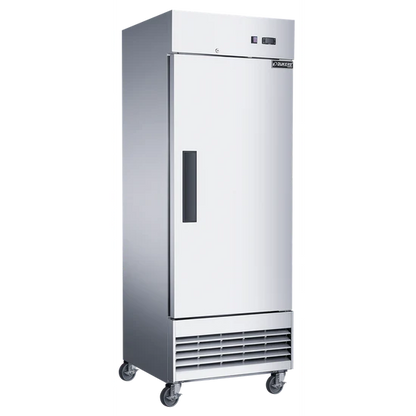Dukers D28EF Compact Single Door Commercial Freezer in Stainless Steel