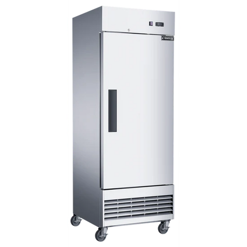 Dukers D28EF Compact Single Door Commercial Freezer in Stainless Steel