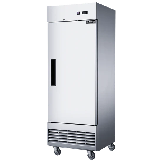 Dukers D28EF Compact Single Door Commercial Freezer in Stainless Steel