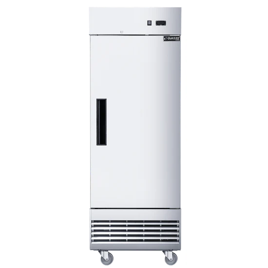 Dukers D28EF Compact Single Door Commercial Freezer in Stainless Steel