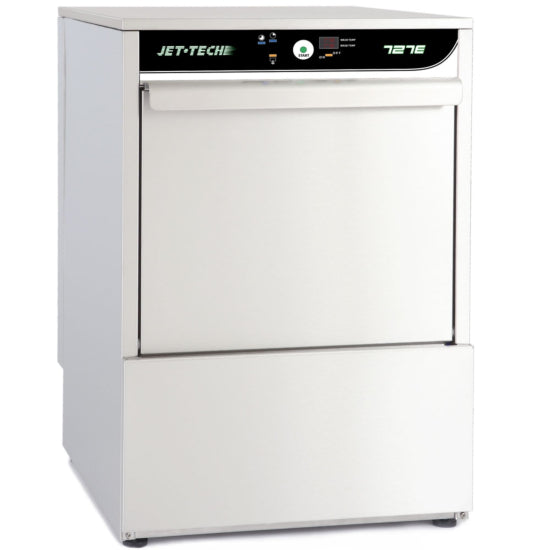 Jet Tech 727-E 20" Undercounter High Temperature Pull Door Cup and Glass Dishwasher, 30 racks/hr