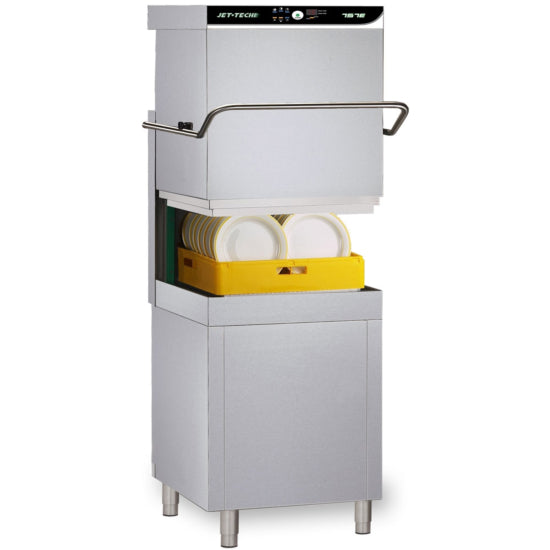 Jet Tech 757-E 26" High Hood Door Type Dishwasher High Temperature Dishwasher, 60 racks/hr