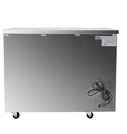 Saba SBB-24-48GSS Glass Door Back Bar Cooler – 48" Stainless Steel Refrigerated Display Cooler with Digital Temperature Control