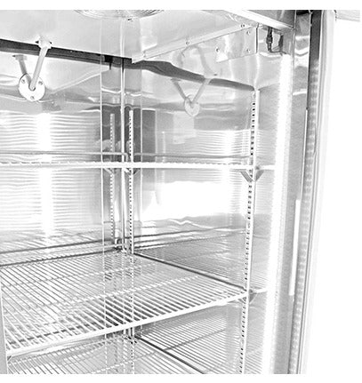 Saba Corpusa ST-23RG Glass Door Reach-In Refrigerator, Stainless Steel (1-Door)