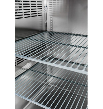 Saba SBB-24-48GSS Glass Door Back Bar Cooler – 48" Stainless Steel Refrigerated Display Cooler with Digital Temperature Control