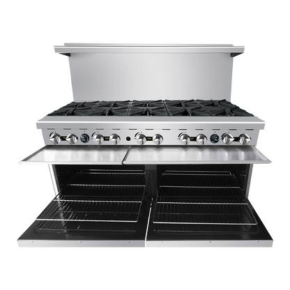 Atosa AGR-10B — 60″ Gas Range with Ten (10) Open Burners