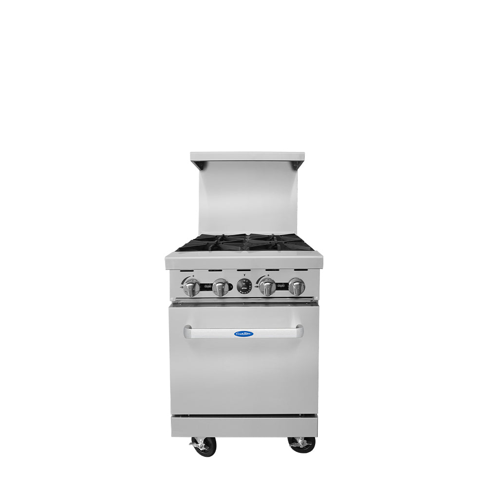 Atosa AGR-4B — 24″ Gas Range with Four (4) Open Burners