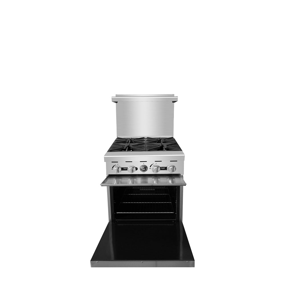 Atosa AGR-4B — 24″ Gas Range with Four (4) Open Burners