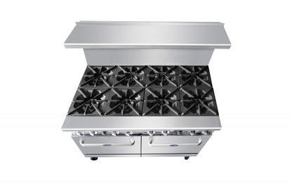 Atosa AGR-8B — 48″ Gas Range with Eight (8) Open Burners