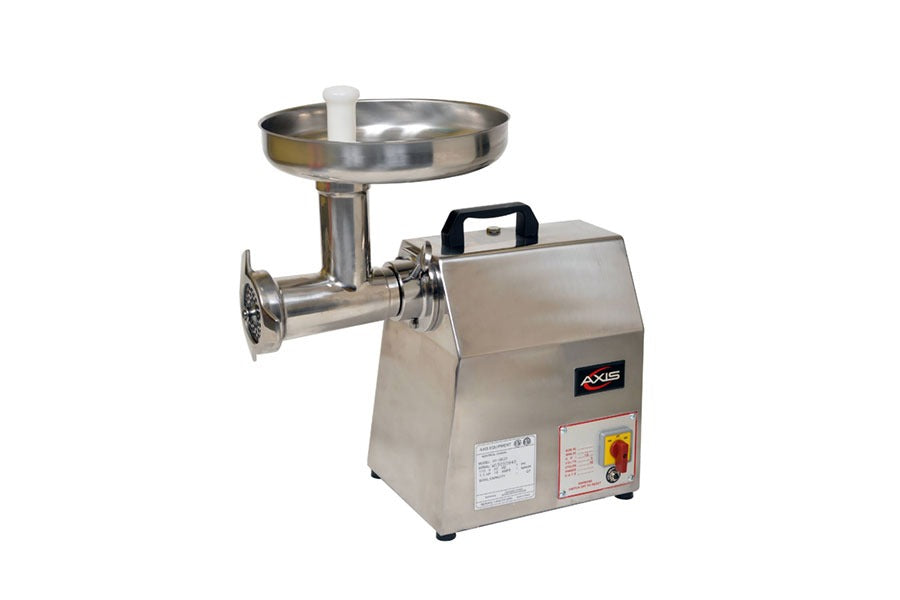 Axis AX-MG22 Commercial Meat Grinder – 1.5 HP, Gear Drive, Forward & Reverse, 110V