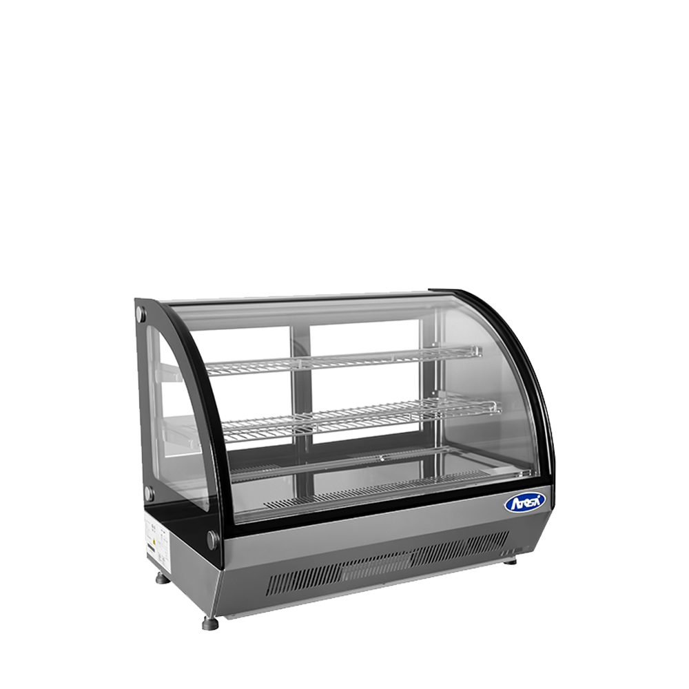 Atosa CRDC-35 — Countertop Refrigerated Curved Display Case (3.5 cu ft)