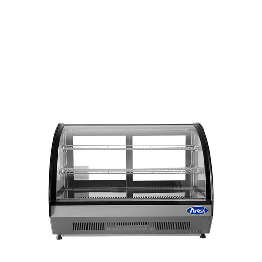 Atosa CRDC-46 — Countertop Refrigerated Curved Display Case (4.6 cu ft)