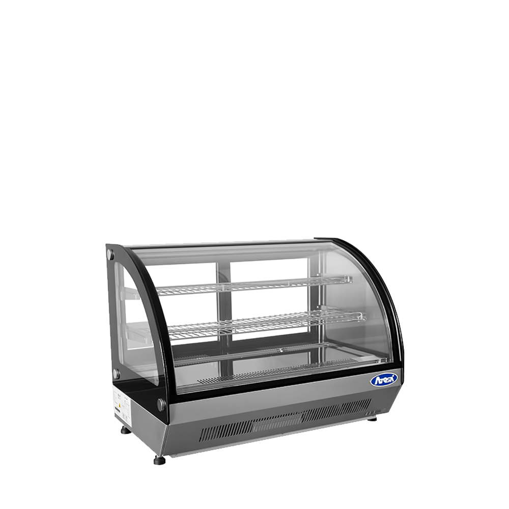 Atosa CRDC-46 — Countertop Refrigerated Curved Display Case (4.6 cu ft)