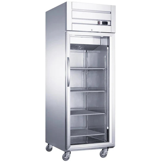 Dukers D28AR-GS1 Top Mount Single Glass Door Commercial Reach-in Refrigerator