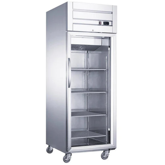 Dukers D28AR-GS1 Top Mount Single Glass Door Commercial Reach-in Refrigerator