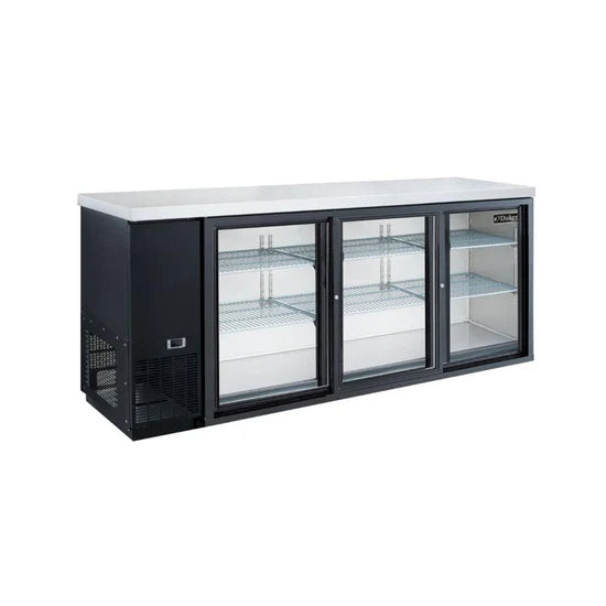 Dukers DBB72-S3 3 Door Bar and Beverage Cooler (Sliding Doors)