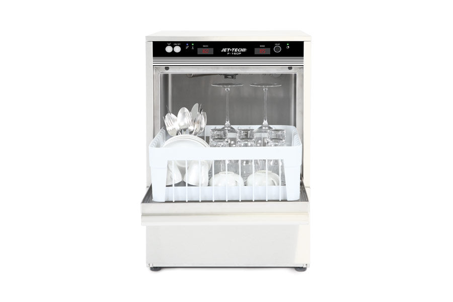 Jet Tech 727-E 20" Undercounter High Temperature Pull Door Cup and Glass Dishwasher, 30 racks/hr