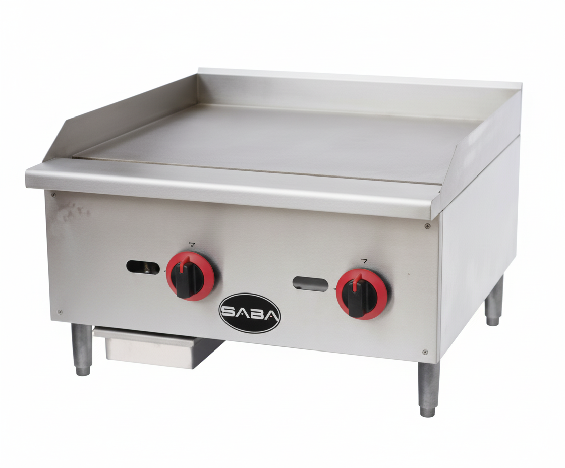 Saba Corpusa MG-24T  Countertop Gas Griddle with Manual Controls - 60,000 BTU