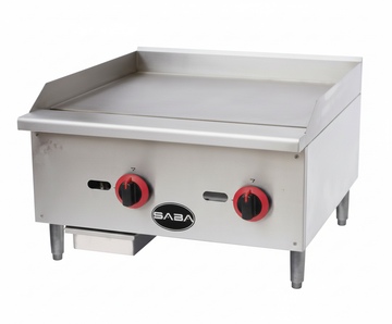 Saba Corpusa MG-24T  Countertop Gas Griddle with Manual Controls - 60,000 BTU