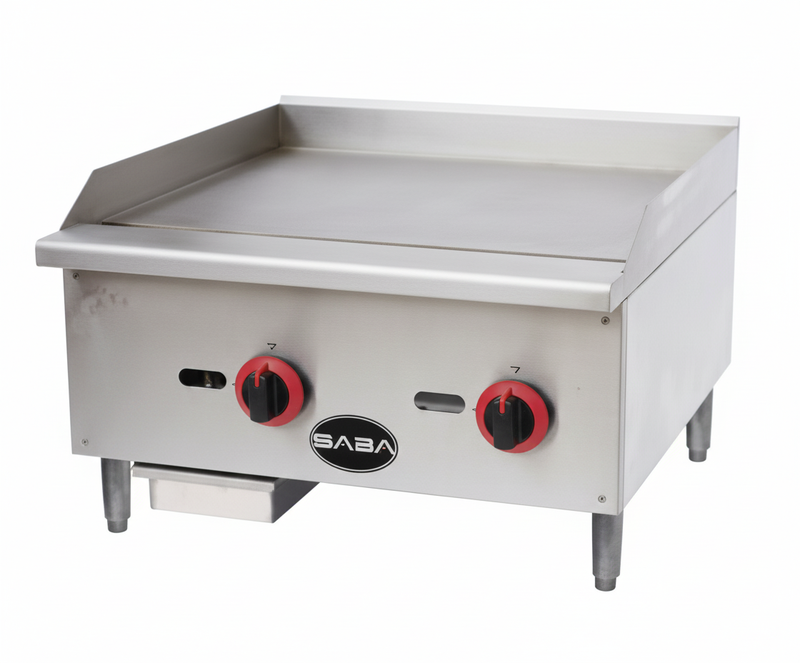 Saba Corpusa MG-24T  Countertop Gas Griddle with Manual Controls - 60,000 BTU
