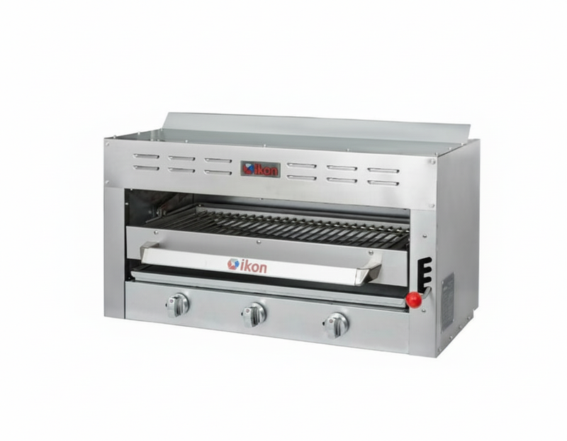 IKON IRSB-36 Stainless Steel Salamander Broiler – 3 Zones, 45,000 BTU