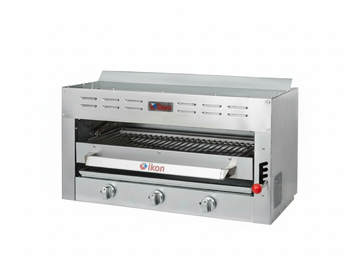 IKON IRSB-24 Stainless Steel Salamander Broiler – 2 Zones, 30,000 BTU