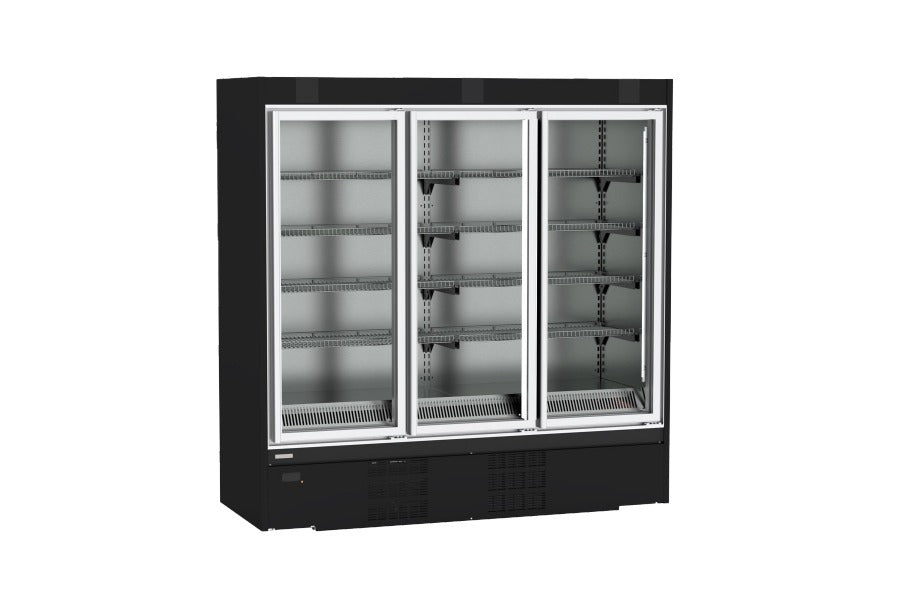 Hydra-Kool HK-DT-80-S Dual-Temperature Display Case – Freezer & Refrigerator, 78", Self-Contained