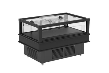 Hydra-Kool HKI-DT-80-S Dual Temperature Display Case – 80", Freezer & Refrigerator, R290