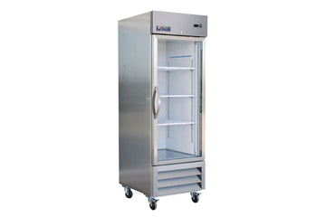Axis IB27RG Glass Door Commercial Refrigerator – Single Door, LED Temperature Display