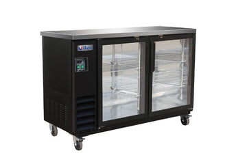 IKON IBB61-2G-24SD Refrigerated Back Bar Storage Cabinet – Sliding Glass Doors, 2 Sections