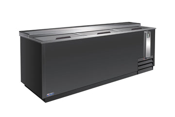 IKON IBC-95 Stainless Steel Bottle Cooler – 3 Sliding Lids, Lockable, Adjustable Dividers, Bottle Opener