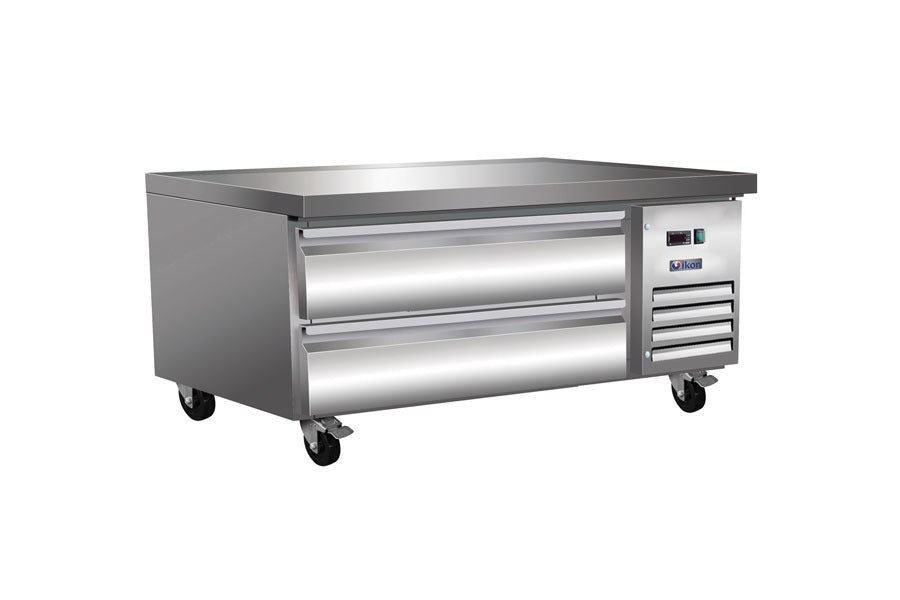 IKON ICBR-38 Refrigerated Cold Base – Stainless Steel, 4" Casters