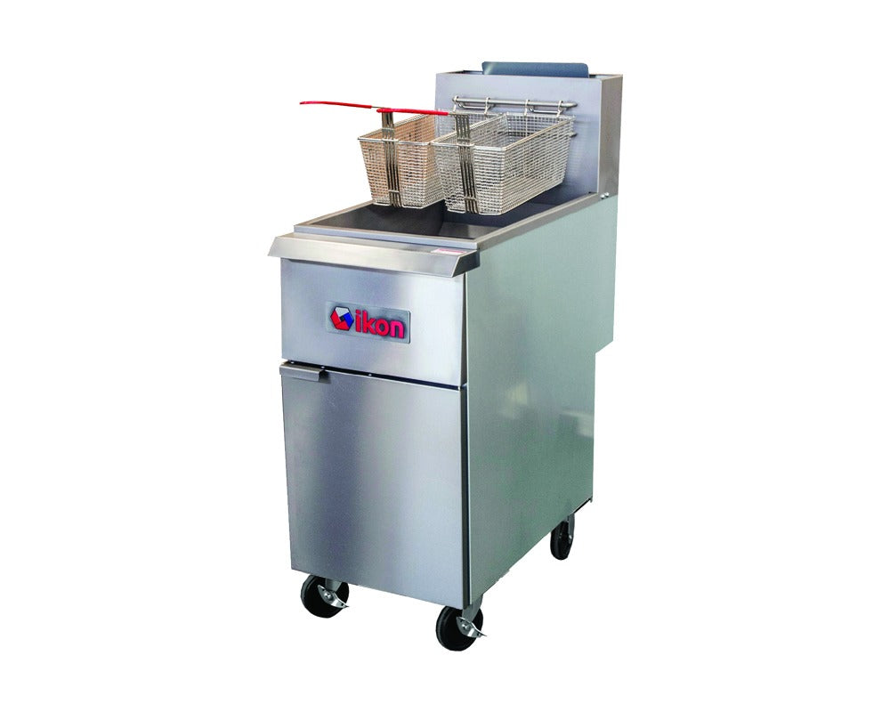 IKON Gas Fryer – Tube Heat Exchange, Stainless Steel Fry Tank, NG or LP, 3/4/5 Tube Options