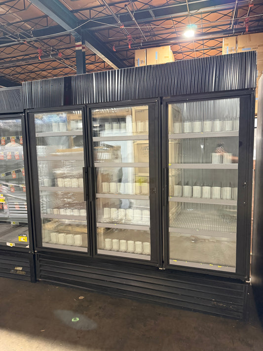 True GDM-72 3 Door Glass Commercial Merchandiser Refrigerator