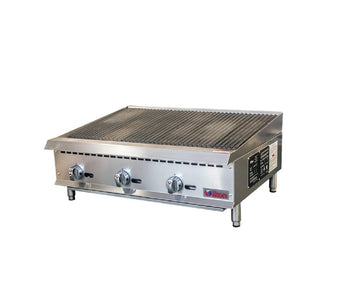 IKON IRB-36 Radiant Broiler – 36” Width, 35,000 BTU, Stainless Steel, Natural or LP Gas