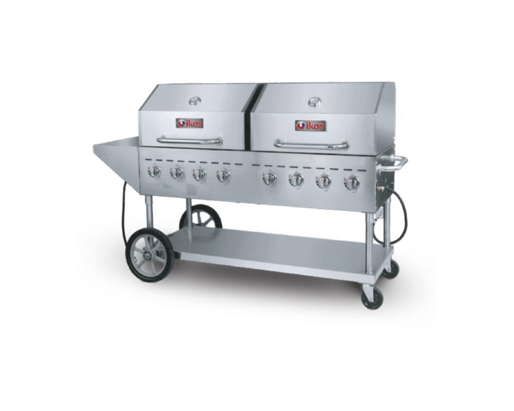 IKON IRBQ-60 Full Stainless Steel Outdoor Gas Grill – 8 Burners, 120,000 BTU