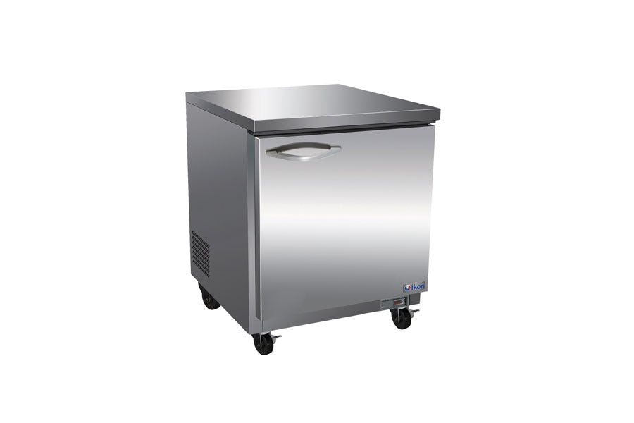 IKON IUC28F Undercounter Freezer – Stainless Steel, 2.5" Casters