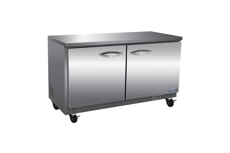 IKON IUC36R Double-Door Commercial Refrigerator – Stainless Steel, 2.5" Casters