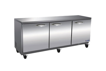 IKON IUC72F Undercounter Freezer – Stainless Steel, 2.5" Casters