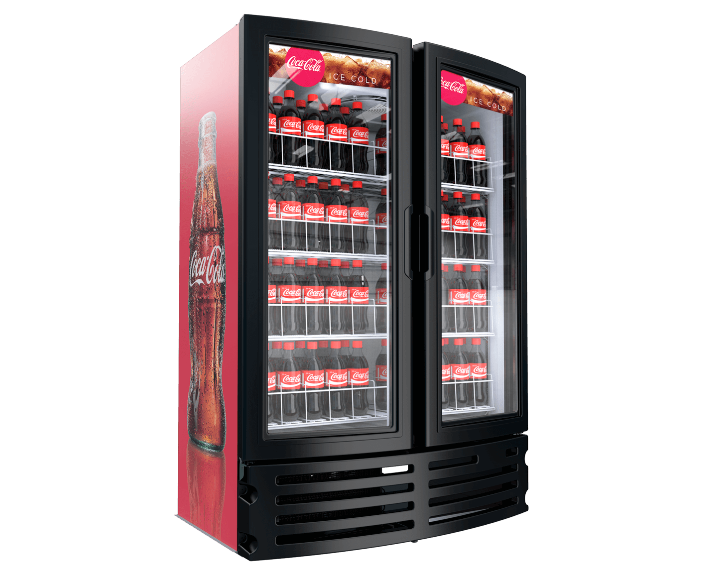 Imbera VRD21 HC BW 40 1/8" Two Section Glass Door Merchandiser - (2) Left/Right Hinge Doors, 115v