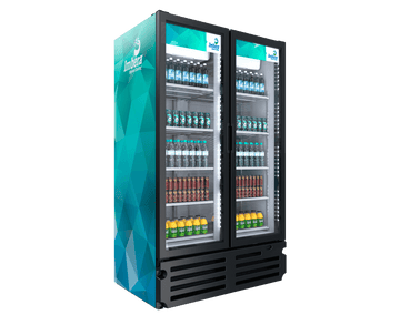 Imber VRD37 HC BW SD 47.38'' Section Refrigerated Glass Door Merchandiser