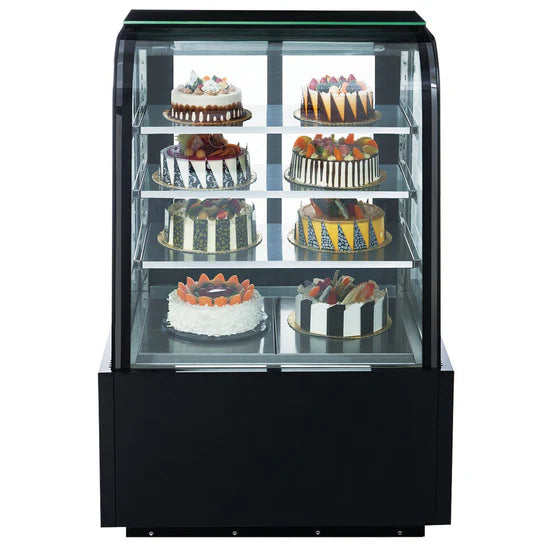 Dukers DDM36R-CB Curved Glass 36" Cake Showcase
