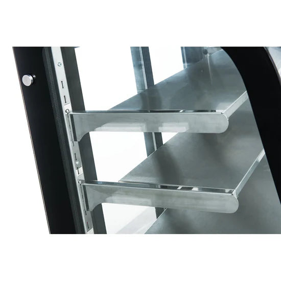 Dukers DDM48R-CB Curved Glass 48" Cake Showcase
