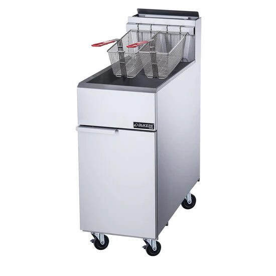 Dukers DCF3-NG Natural Gas Fryer with 3 Tube Burners