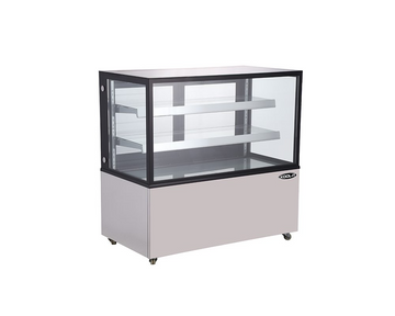 Kool-It KBF-60D Ambient Display Case – Freestanding Full Service, LED Lighting, Adjustable Shelves
