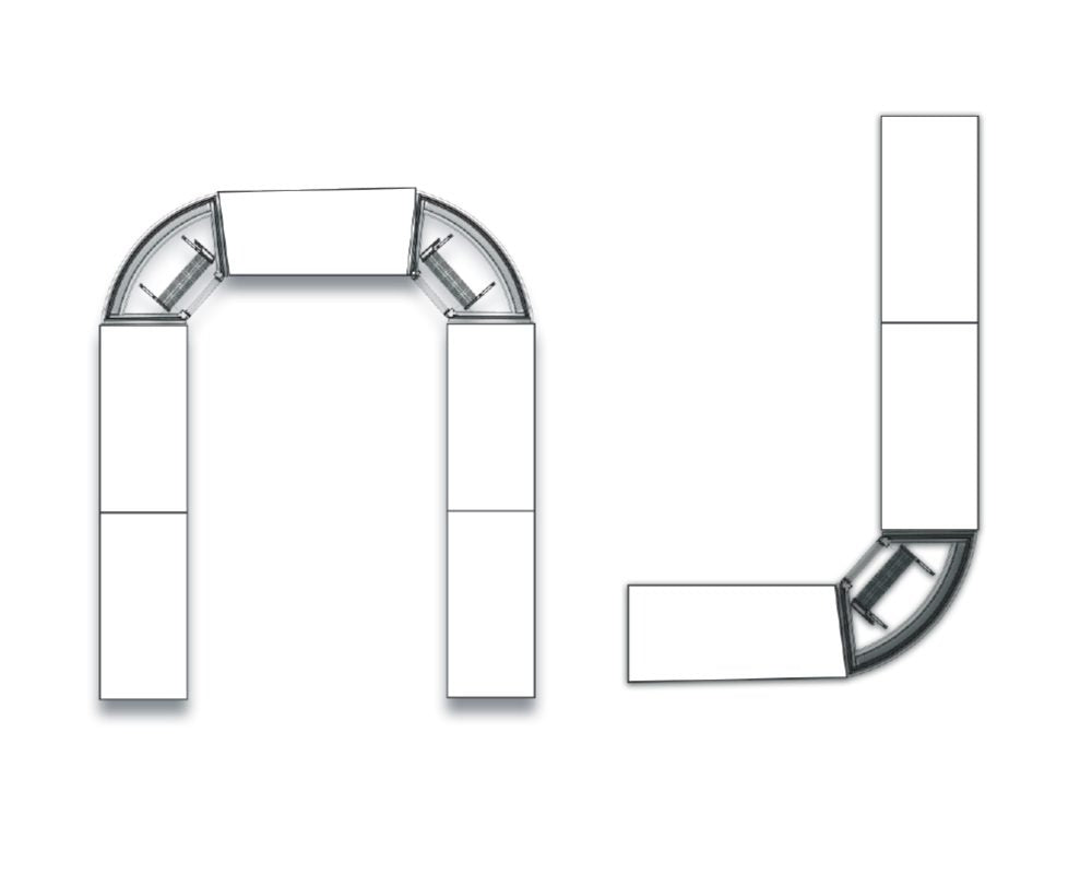 Kool-It KBF-60C Corner Refrigerated Display Case – LED Lighting, Digital Thermostat, R-290 Refrigerant