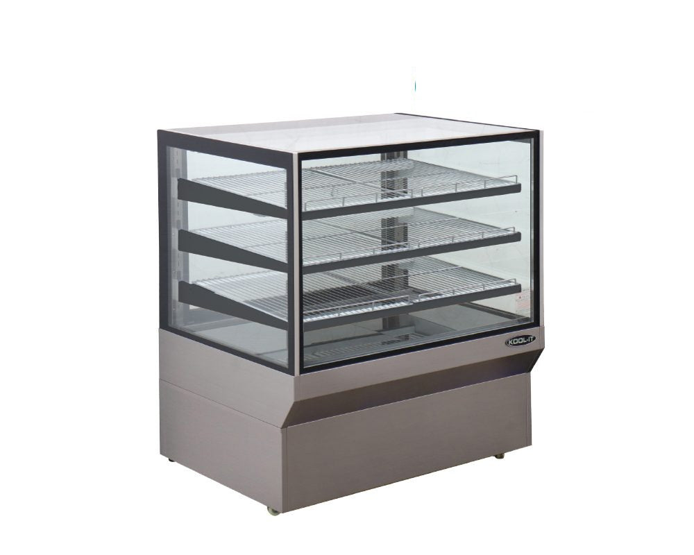 Kool-It KBF-79 MAX Refrigerated Display Case – Full Service, LED Lighting, Adjustable Shelves, Sheet Pan Compatible