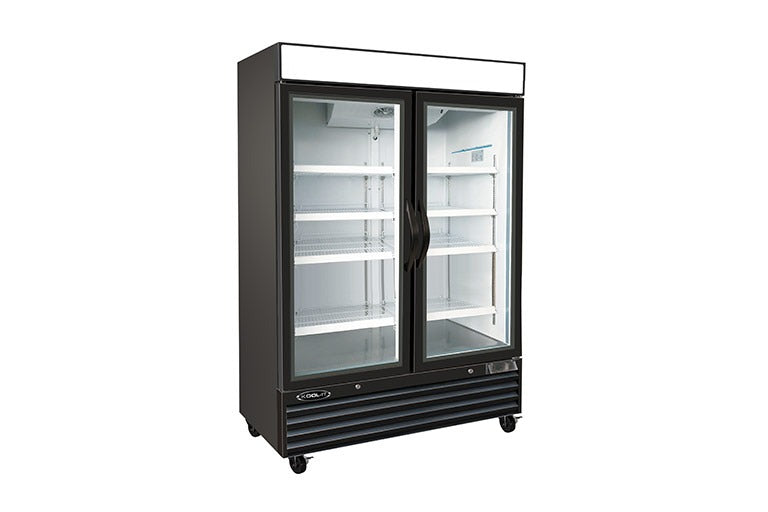 Kool-It KGF-48 Commercial Refrigerator/Freezer – 48 Cu Ft, Triple Pane Glass Doors